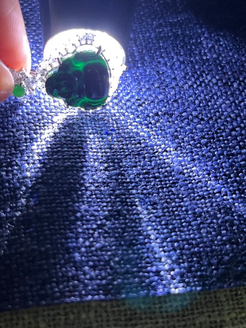 高品質❣️ミャンマー産天然本翡翠　黒翡翠仏公ネックレス　鑑定書付き