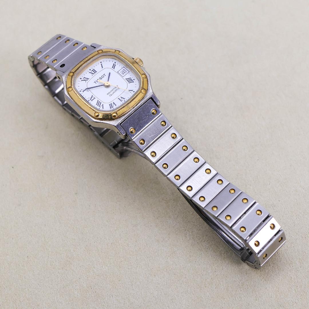 ◆現状品 TISSOT 腕時計 シースター デイト レディース ヴィンテージ z