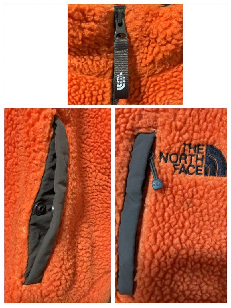 the north face ボアフリースジャケット キッズ140 オレンジ