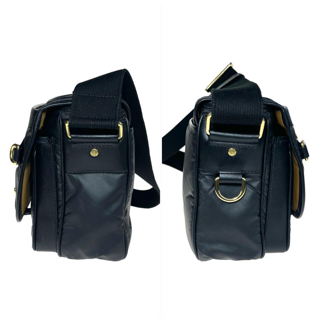 美品 HUNTING WORLD ショルダーバッグ バチュークロス a758
