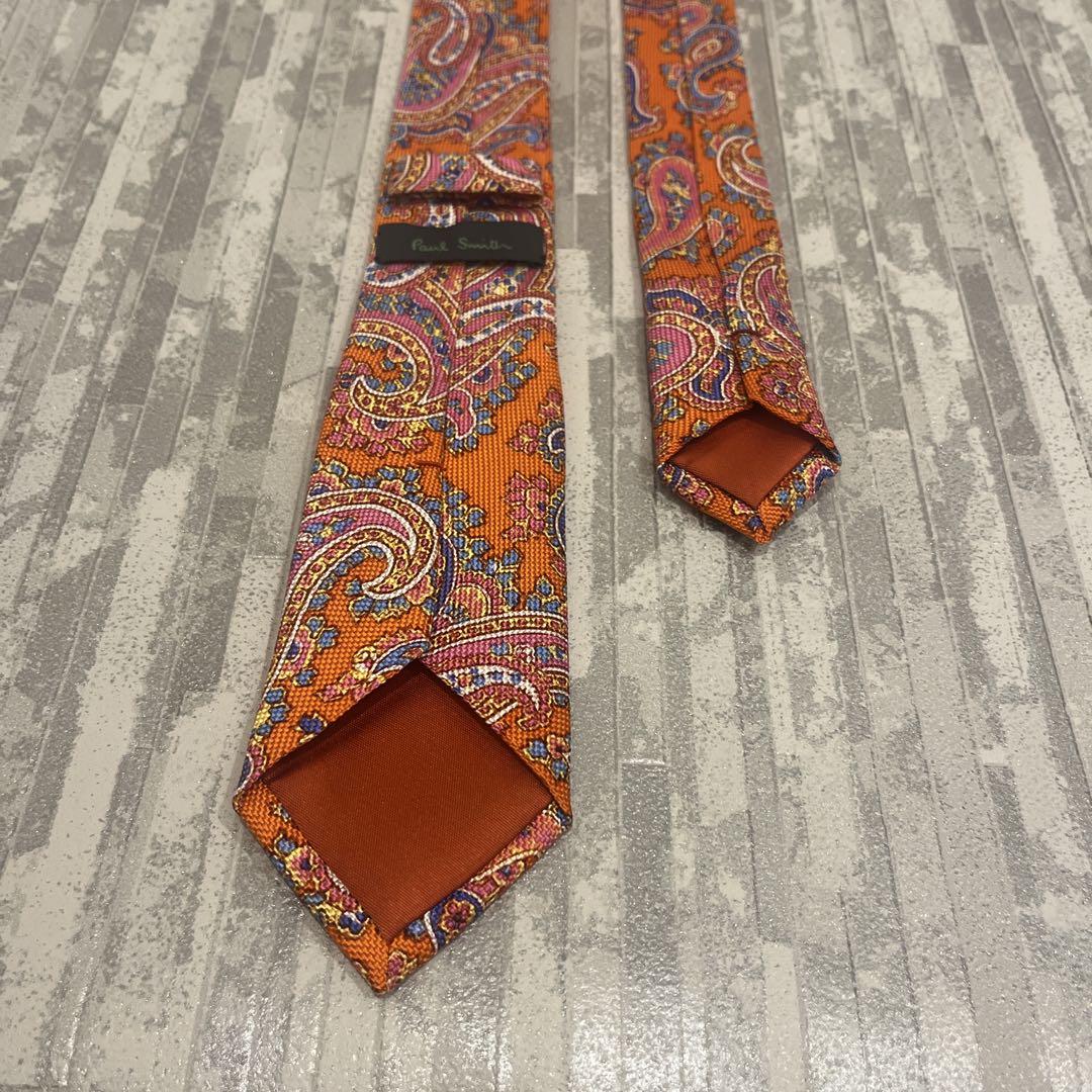 極美品 ポールスミス ネクタイ 花柄 ペイズリー