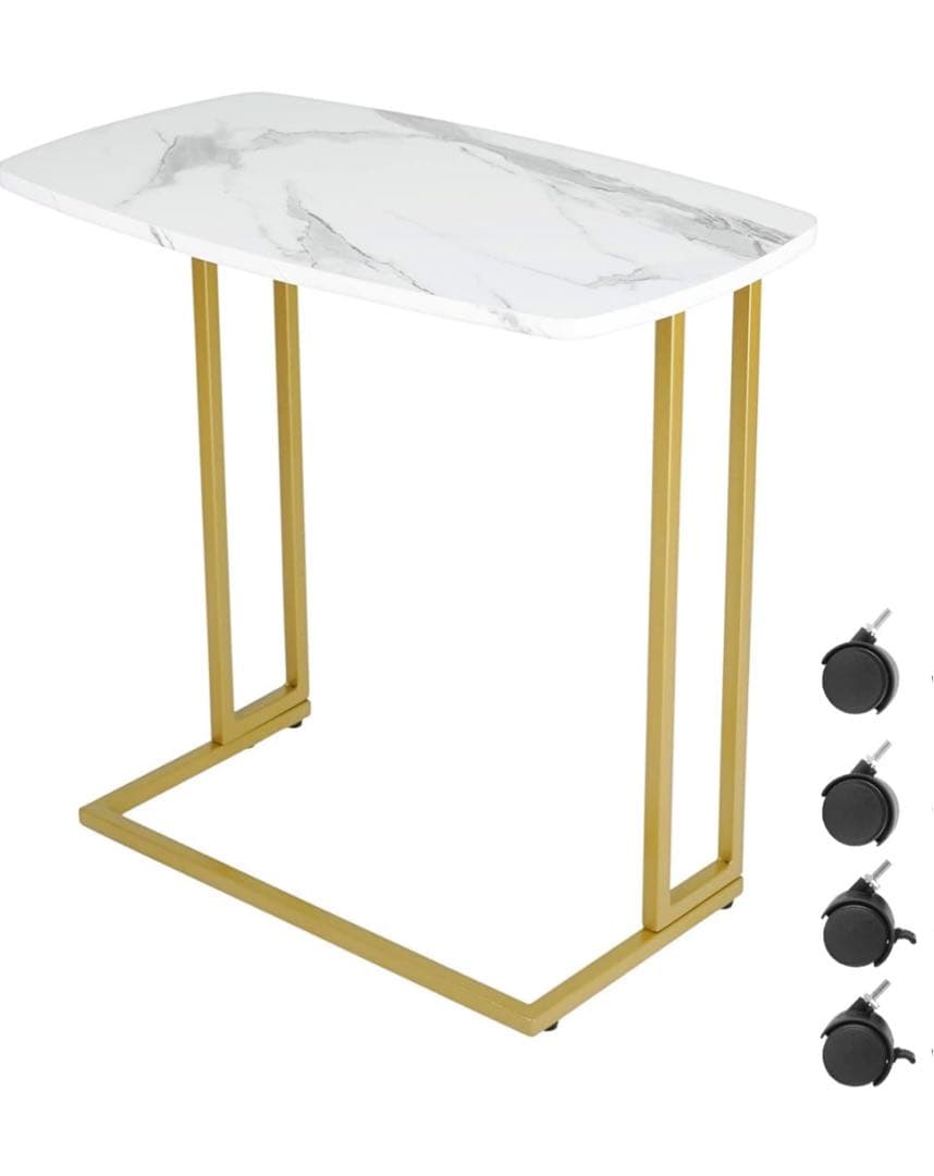 大理石風コーヒーテーブル サイドテーブル