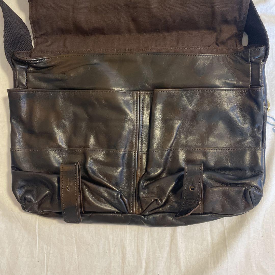 [美品]Jas M.B. ジャスエムビー メッセンジャーショルダーバッグ レザー