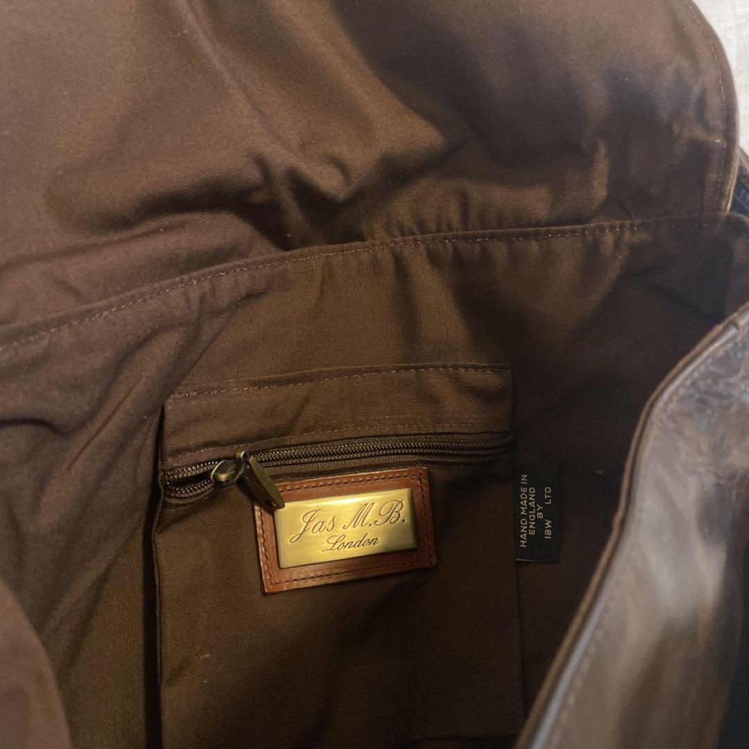 [美品]Jas M.B. ジャスエムビー メッセンジャーショルダーバッグ レザー