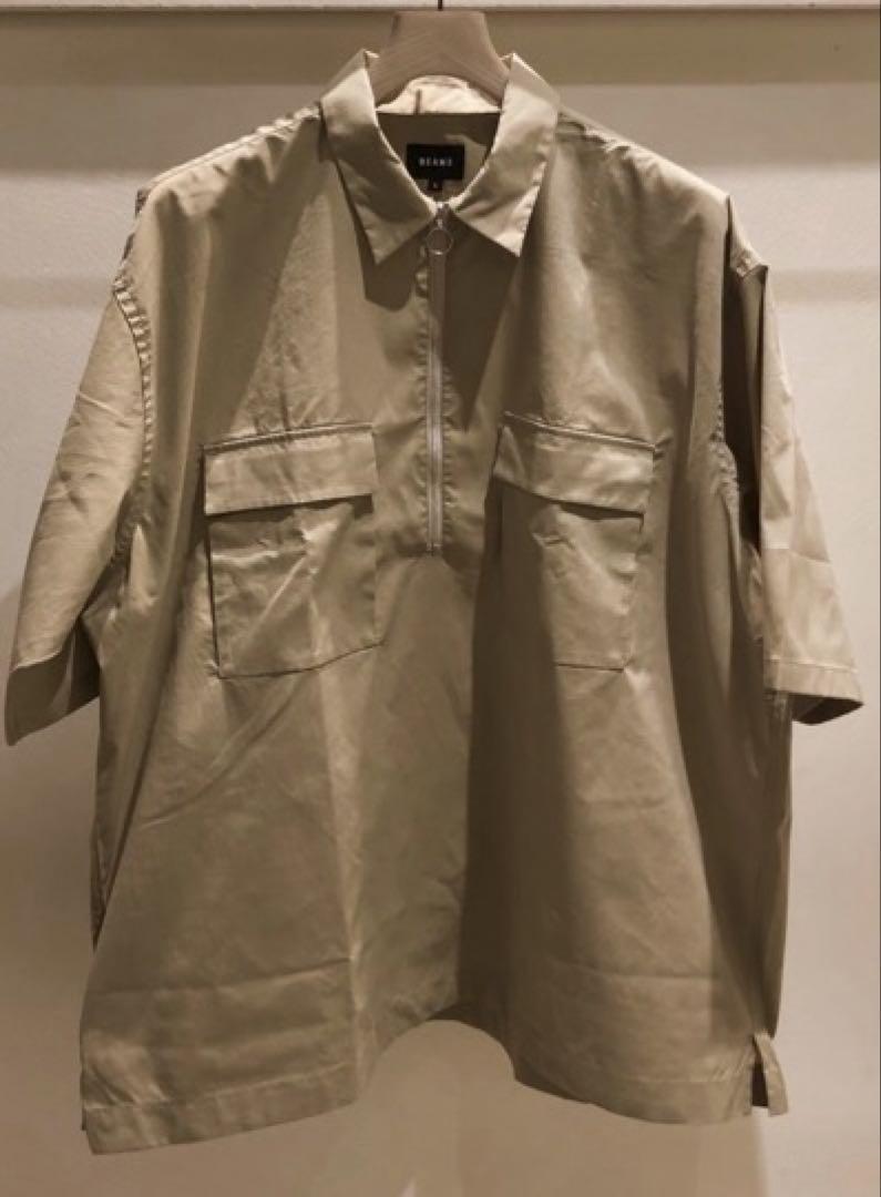 美品 BEAMS / SOLOTEX(R) ハーフジップ シャツ