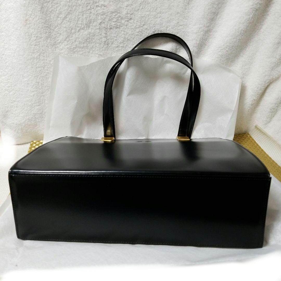 【数々のアワードを受賞】 訳あり】LEONARD ブラック トート型ハンドバッグ 本革 レオナール バッグ