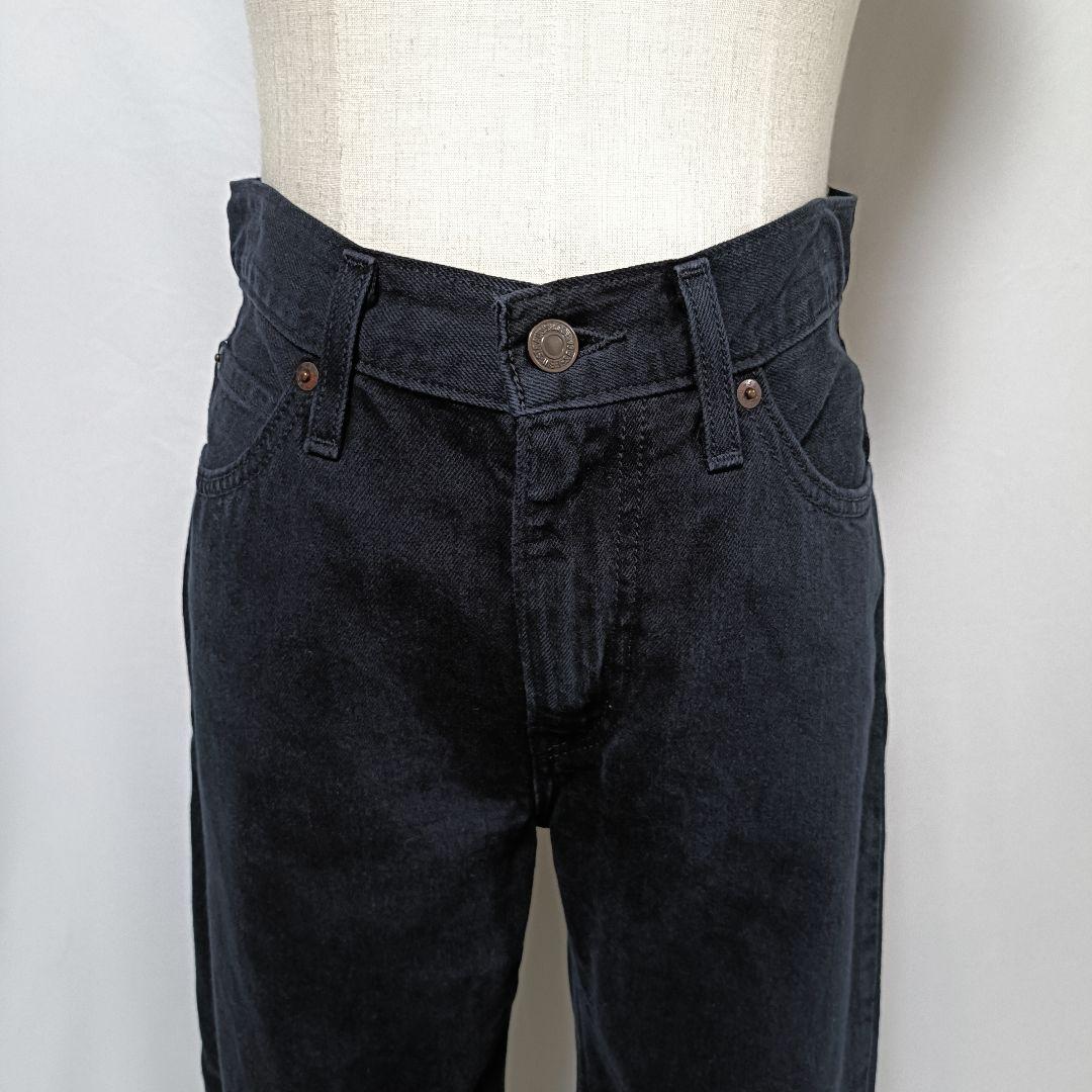 Levi's リーバイス ダッドジーンズ ワイドデニムパンツ W25 黒 Levi's リーバイス ダッドジーンズ ワイドデニムパンツ W25 黒