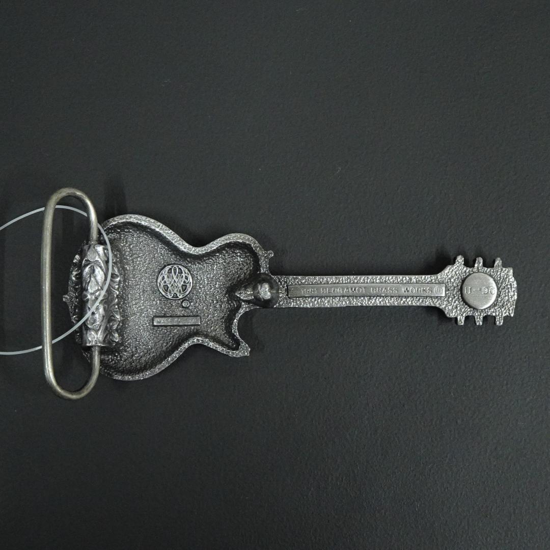 BERGAMOT BRASS WORKS 80s ギター型バックル 真鍮