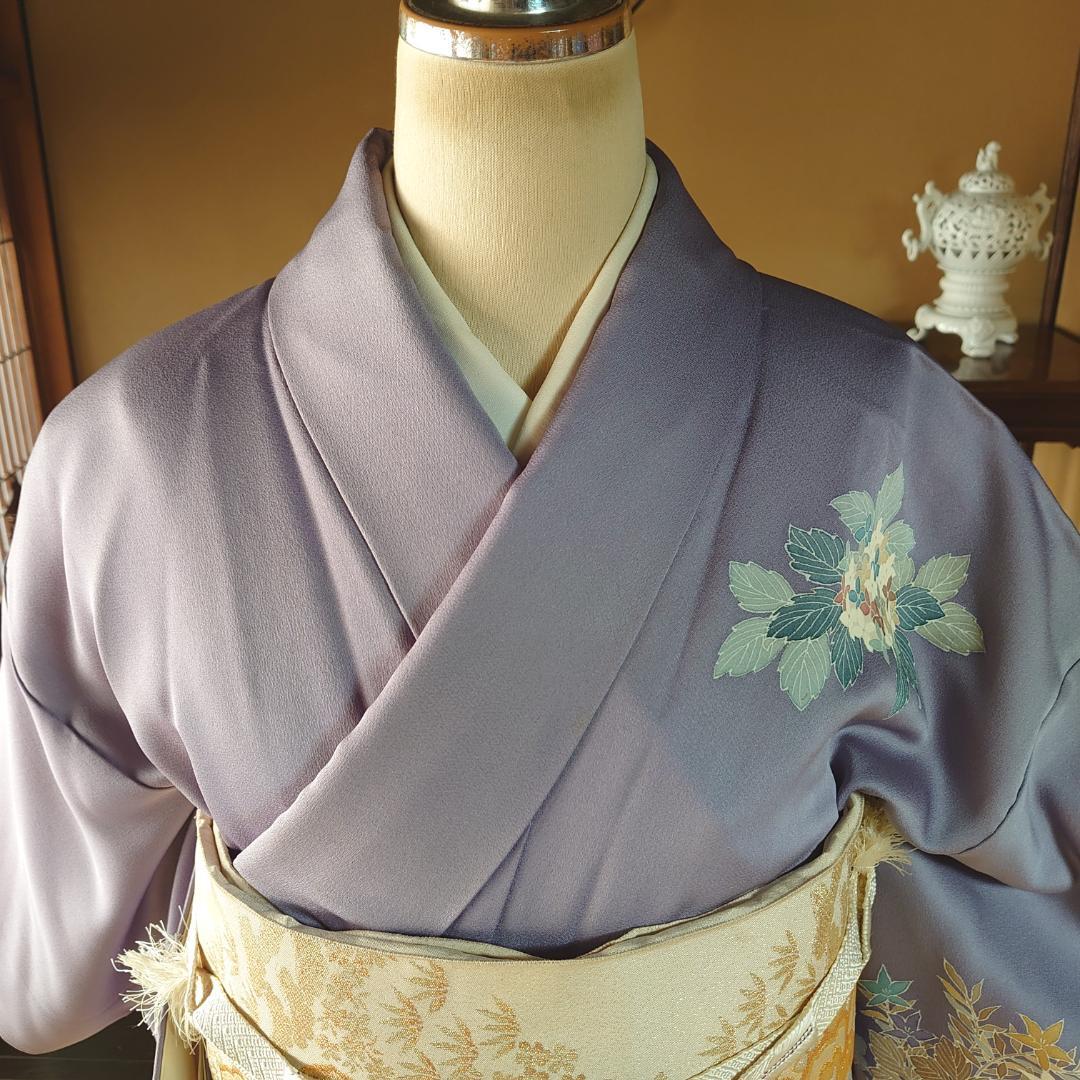 振り袖　正絹　美品　買い得です。8380円〜8280円に値下げ 正絹振袖セット 暗い お値下げ中〜成人式