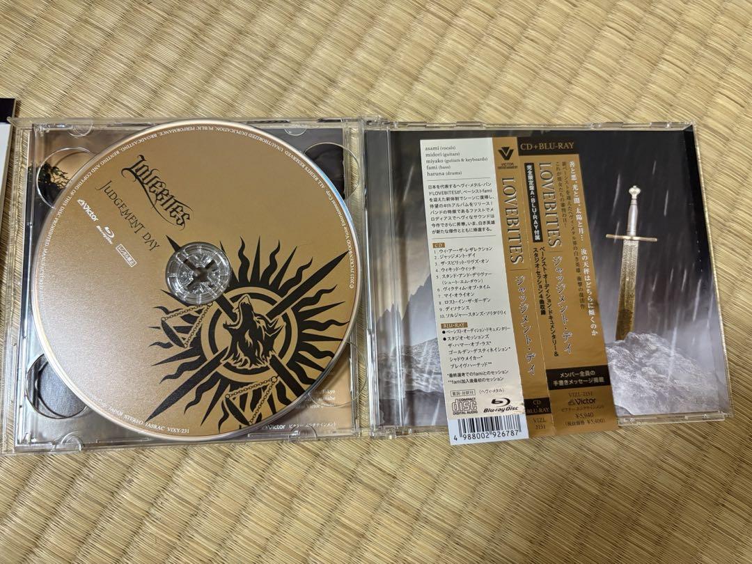 LOVEBITES judgmentDay 直筆サインスリーブ付きCD DVD