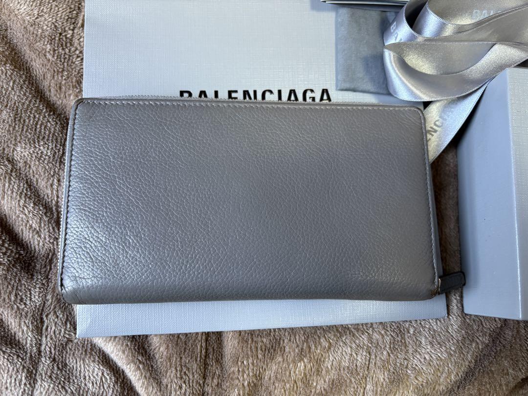 BALENCIAGA グレー 長財布 付属品あり