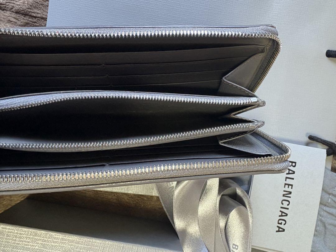 BALENCIAGA グレー 長財布 付属品あり