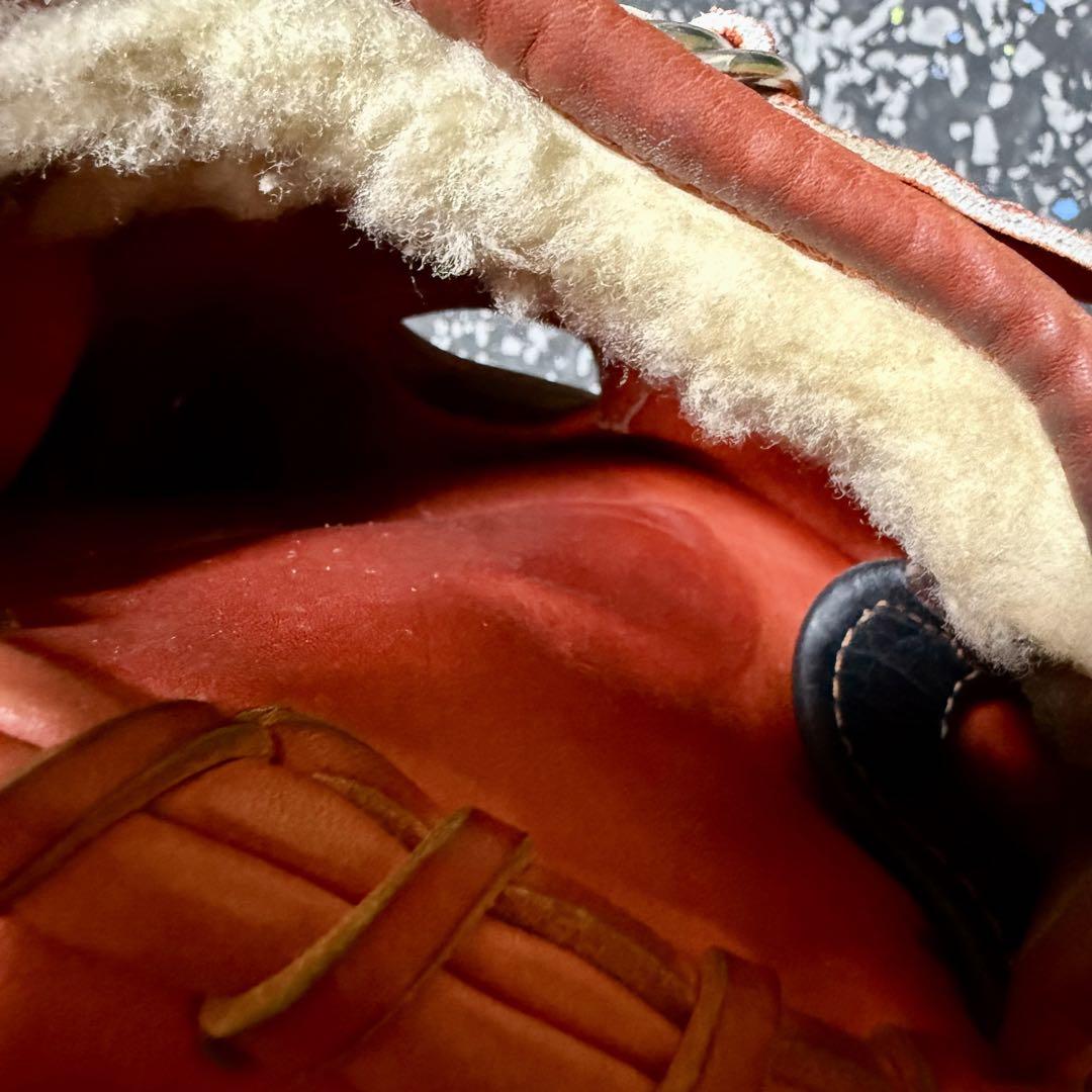 高校野球対応 NIKE ナイキ 硬式用 キャッチャーミット レッドオレンジ 朋