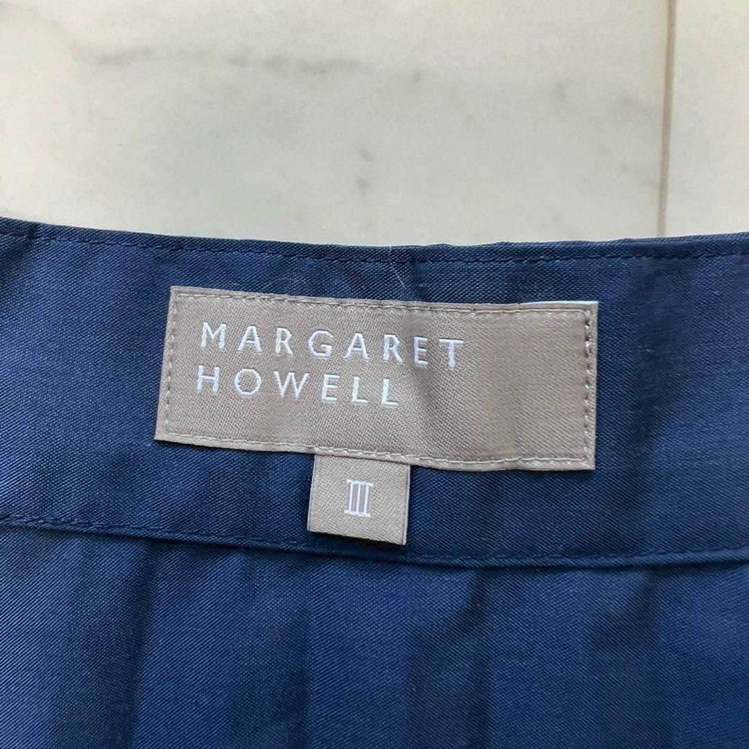 MARGARET HOWELL アコーディオン プリーツスカート ポリエステル混