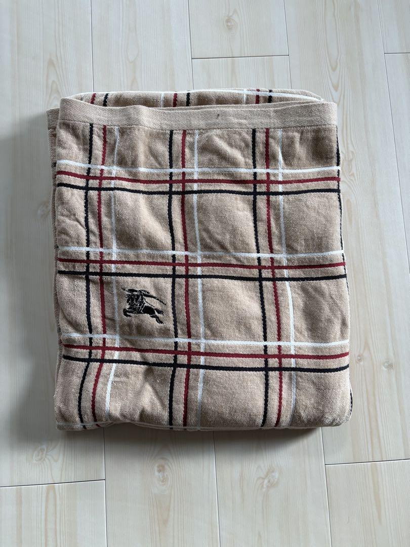 BURBERRY チェック柄タオル地140x190cm
