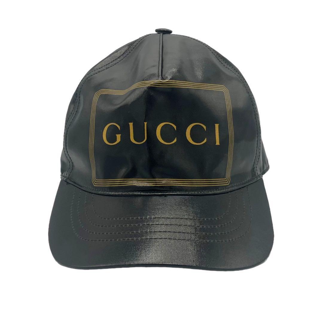 ⭐️美品⭐️ グッチ ロゴプリント キャップ ベースボールキャップ