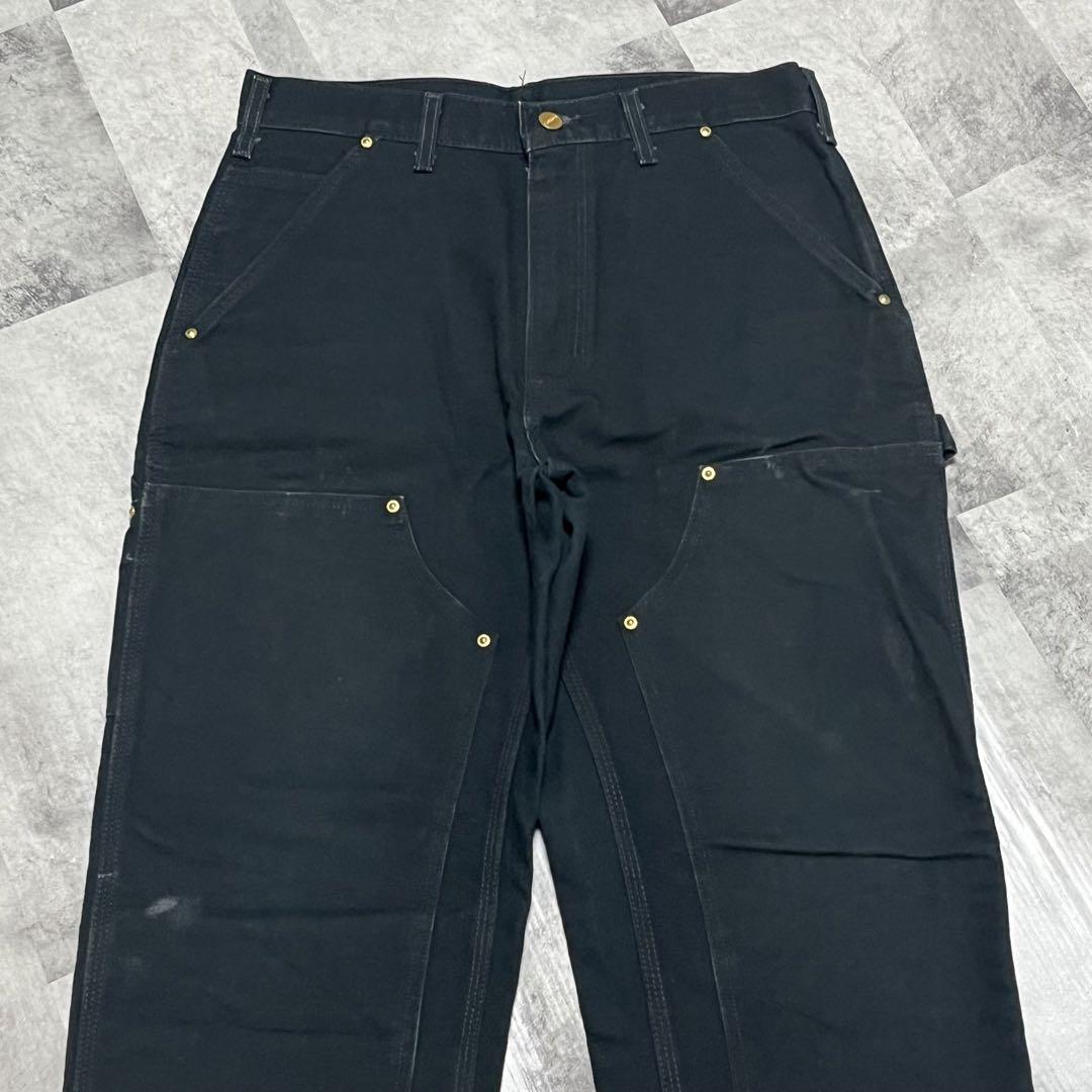 carhartt ダブルニー ペインターパンツ ブラック USA生地 黒BLK