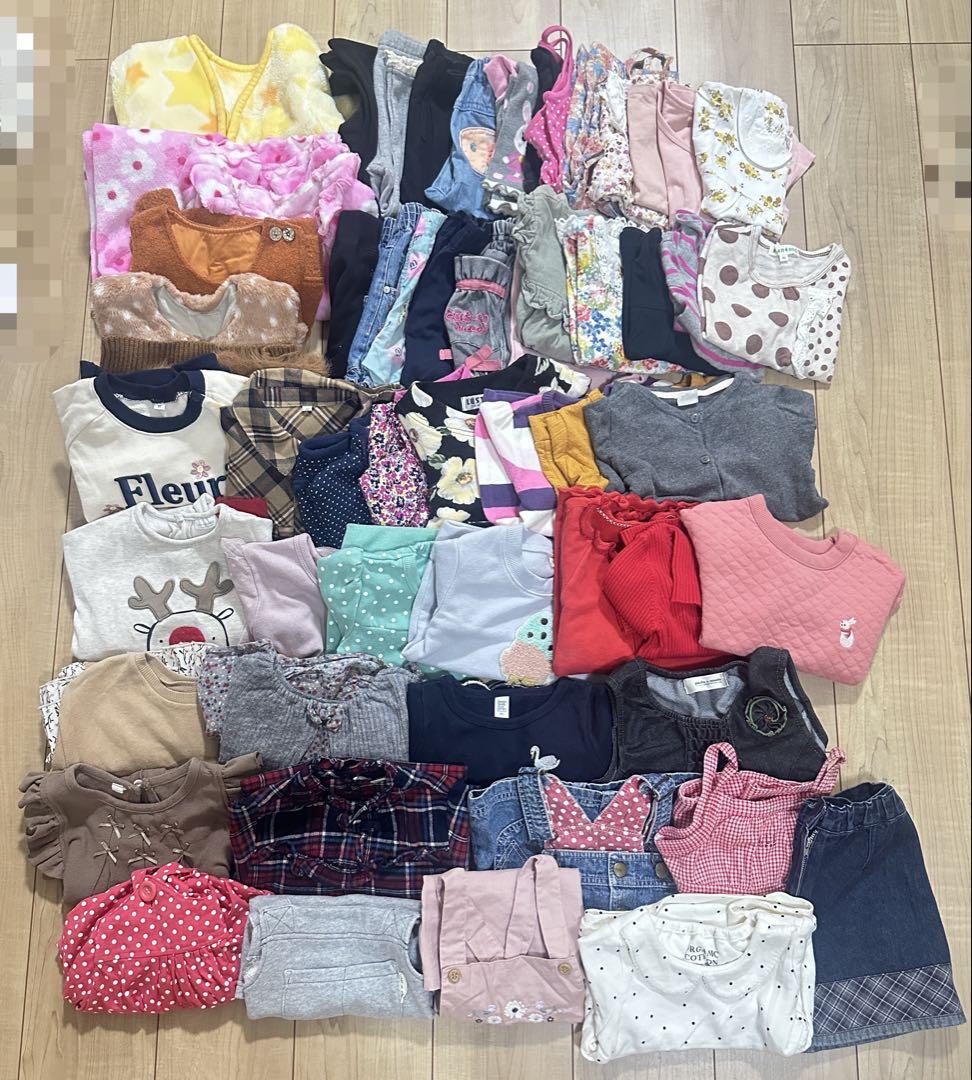 女の子洋服 58点 90、95サイズ 秋冬多め 大量 - メルカリ
