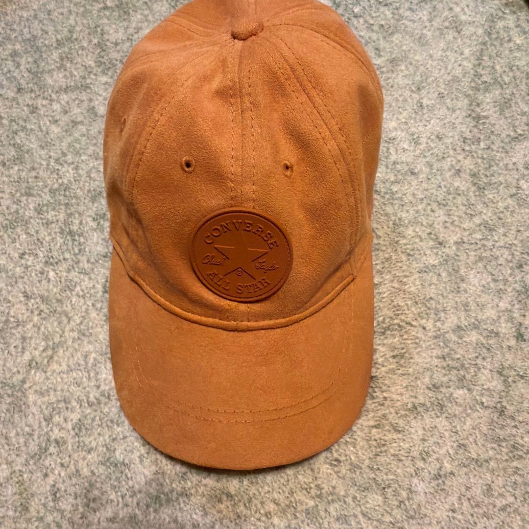 コンバース スエードブラウンキャップ