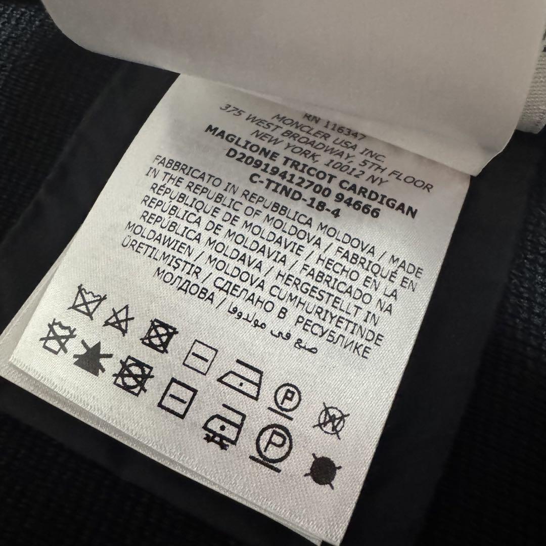 極美品！モンクレール ハイブリッドダウン ニット ma-1 ブラック M