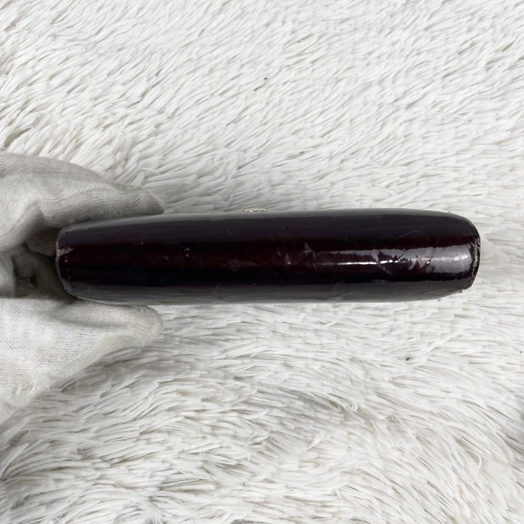 美品 LOUISVUITTON レザー 長財布 ヴェルニ アマラント モノグラム