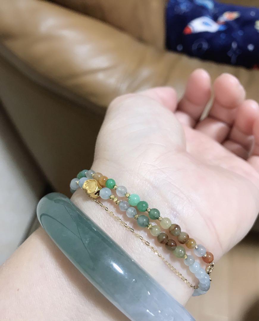 天然翡翠 ブレスレット