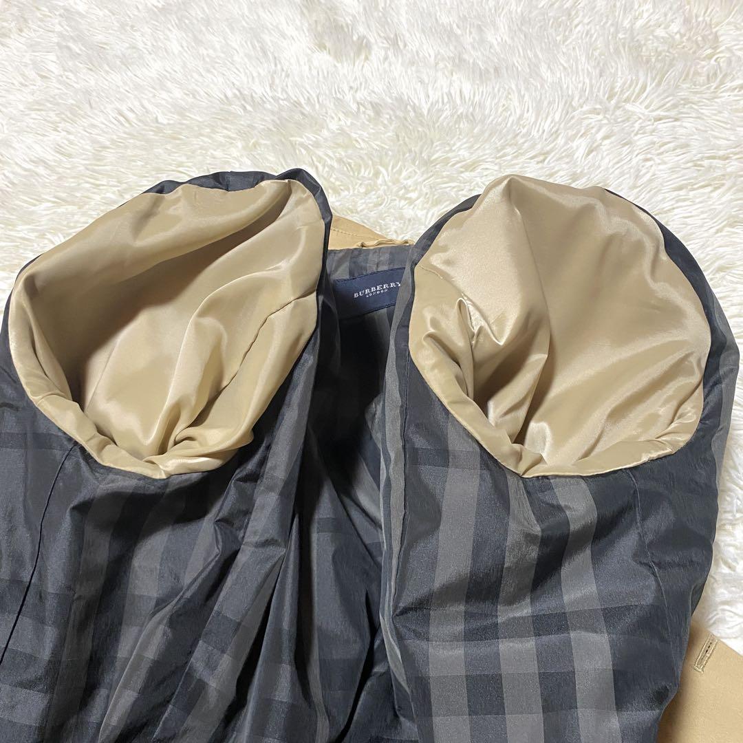 美品✨Burberry テーラード メガチェック ベージュ 綿 ポリウレタン L