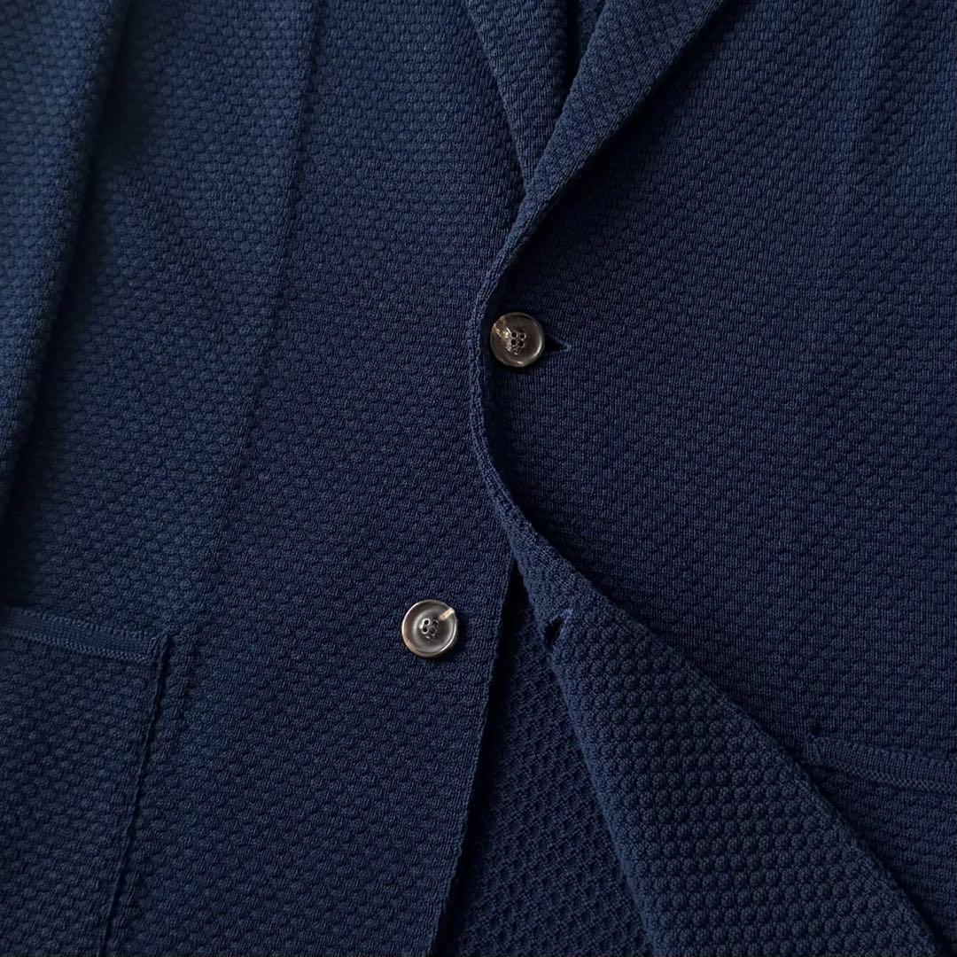 未使用級 LARDINI テーラードジャケット サマーニット XL イタリア製