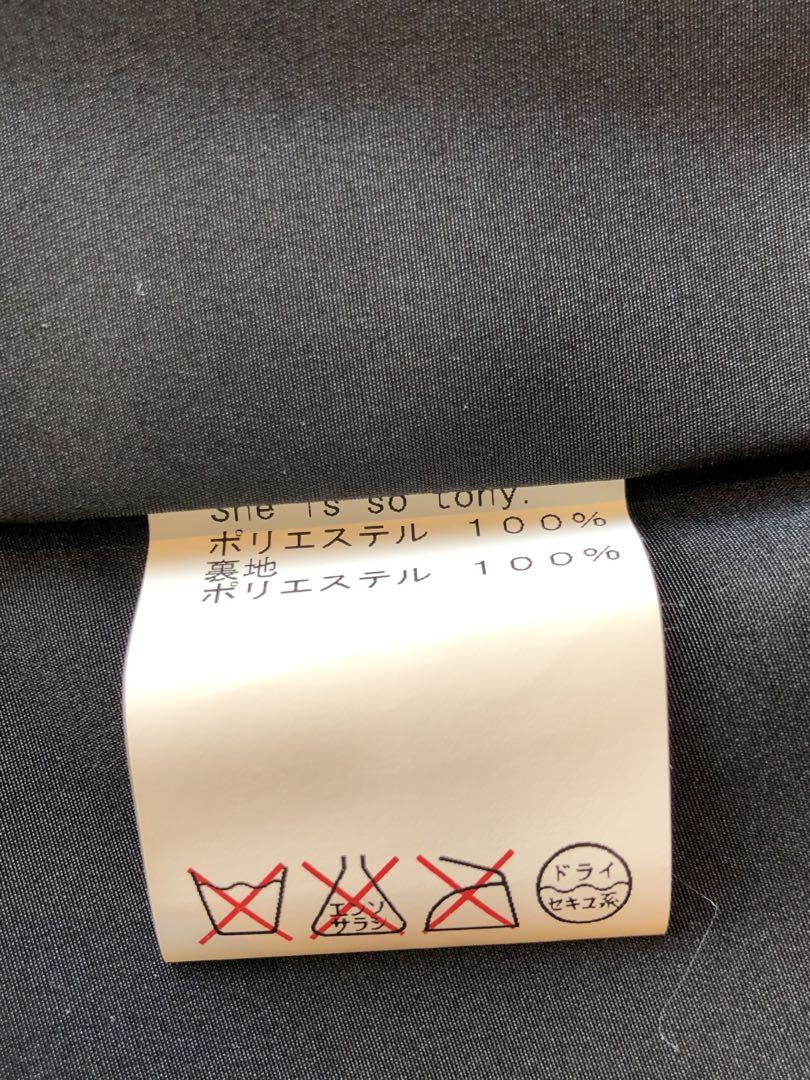 日本製 ポリエステル 水玉 白黒 プリーツ 台形 巻き スカート オシャレ