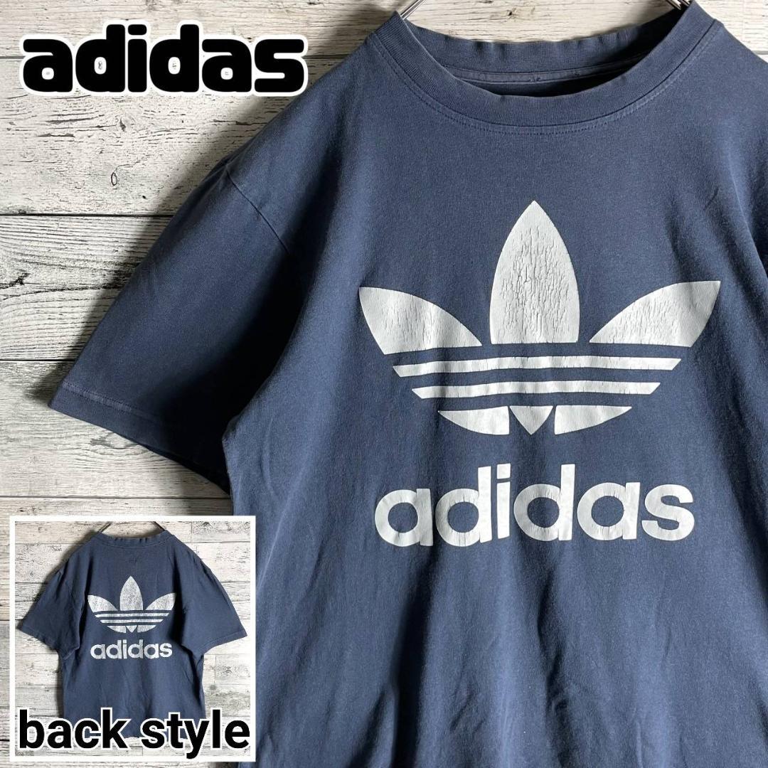【adidas】ロゴ プリント Tシャツ ★男女共におすすめ adidas】ロゴ バックプリント Tシャツ☆男女共に◎ (adidas/T