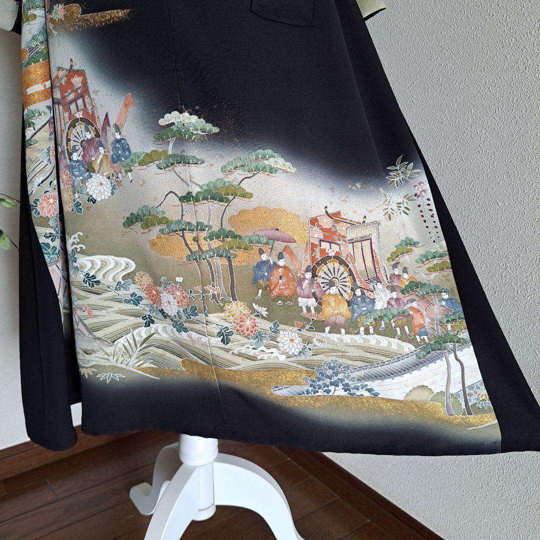 ハイネックワンピ―ス 正絹