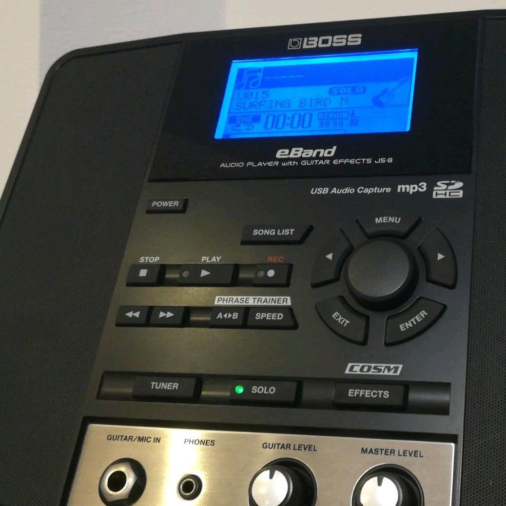 Boss eBand JS-8 Audio player for guitarist W//SD card adapter Rare JAPAN
