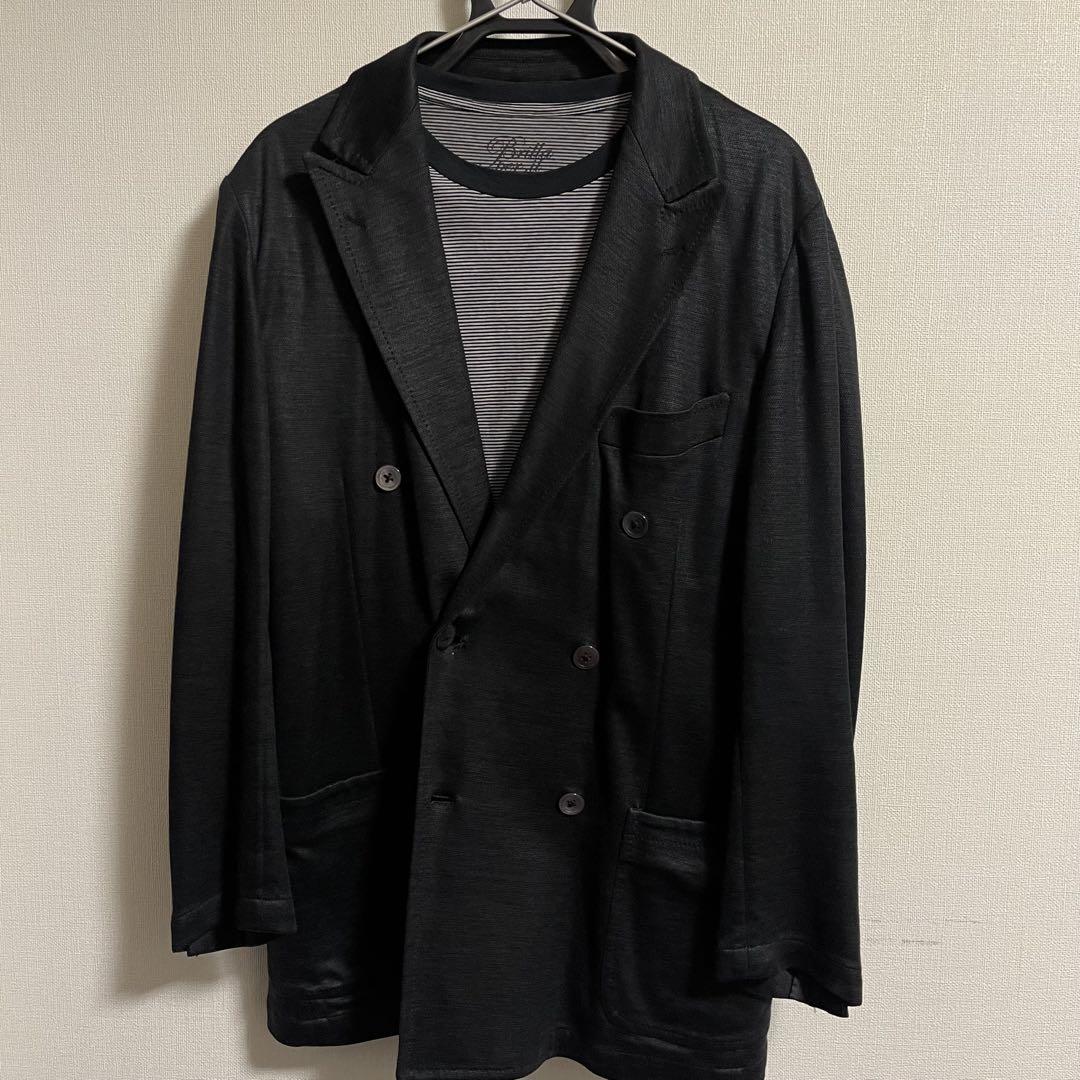 【格安】BRILLA per il gustoリネンコットンダブルジャケット50