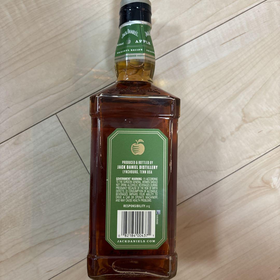 ジャックダニエル　テネシー　アップル　750ml アメリカでの購入品