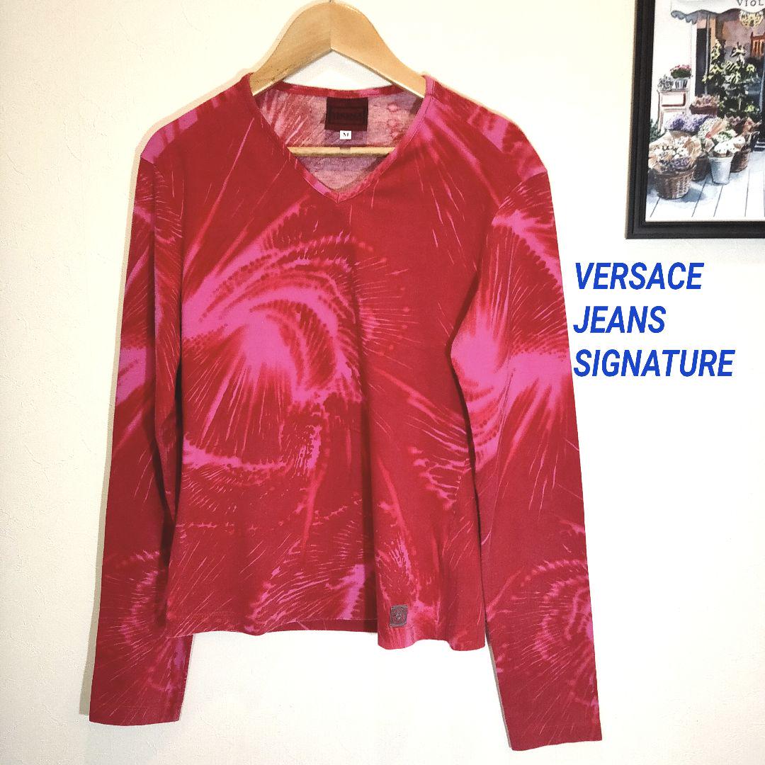 VERSACE JEANS SIGNATURE ロンT 長袖Tシャツ M - メルカリ