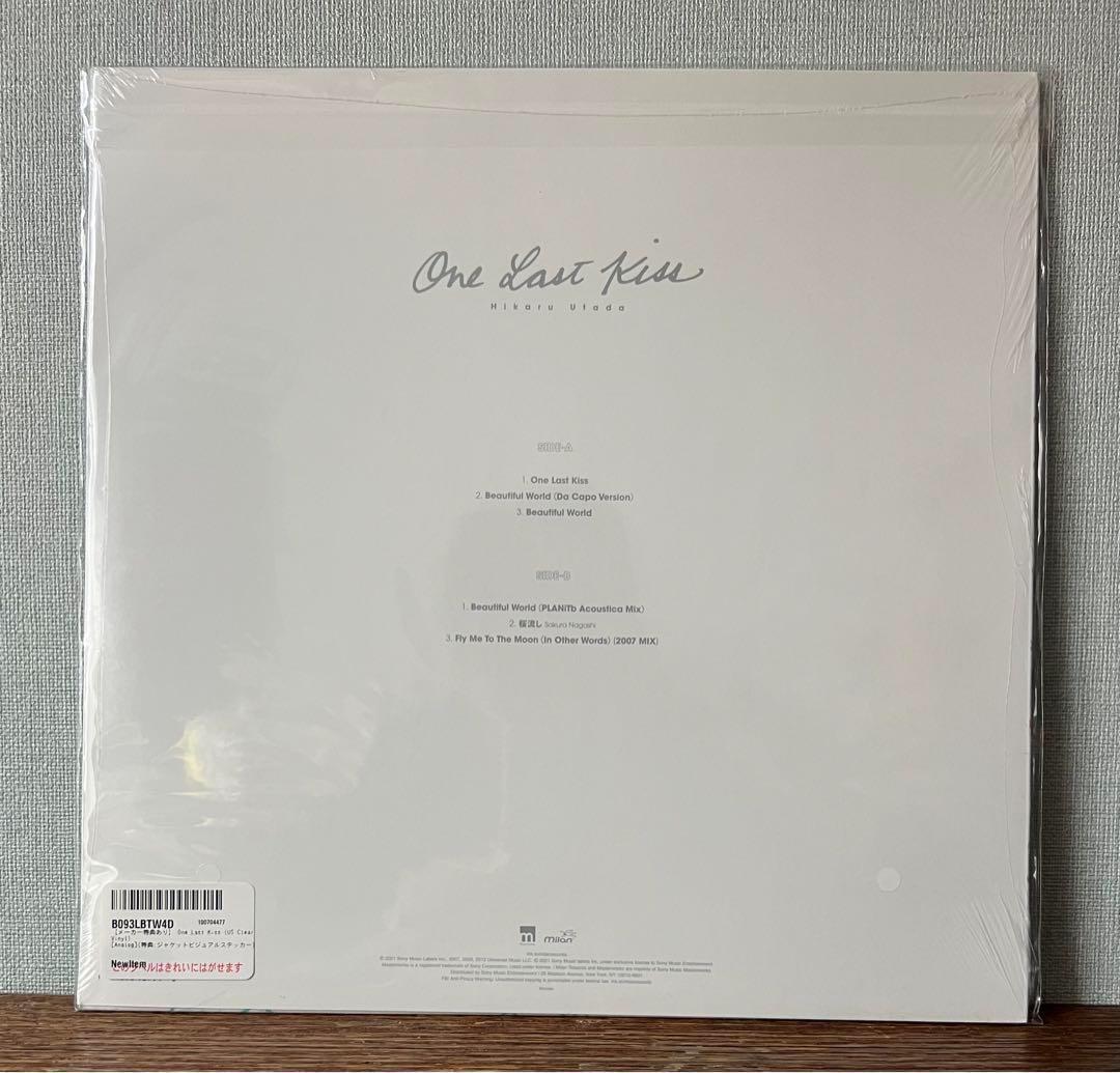 特典ステッカー付 宇多田ヒカル US盤 One Last Kiss レコード盤