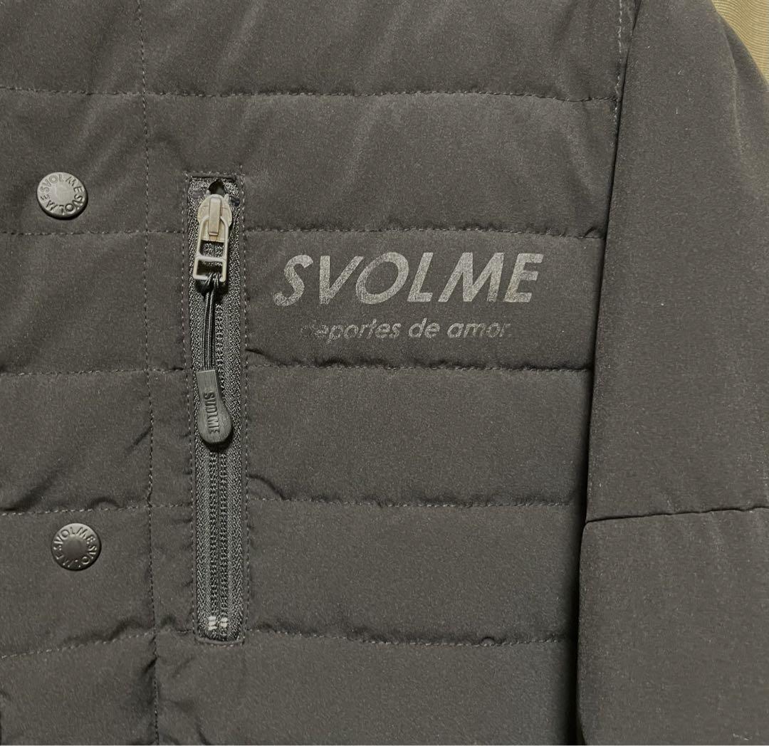 極美品 svolme ノーカラーダウン アウター Mブラック
