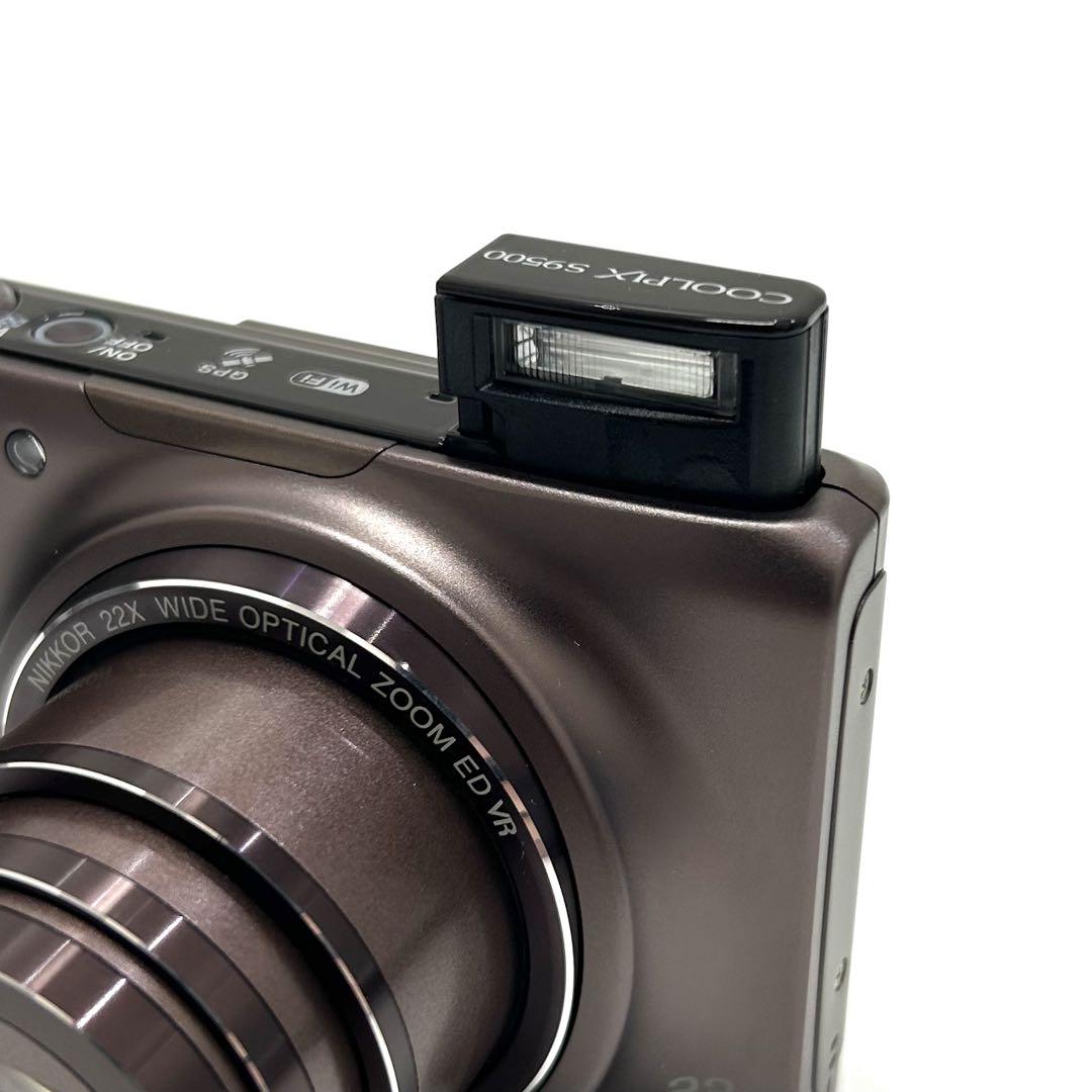 【動作確認済】Nikon COOLPIX S9500 ブラウン デジカメ ニコン