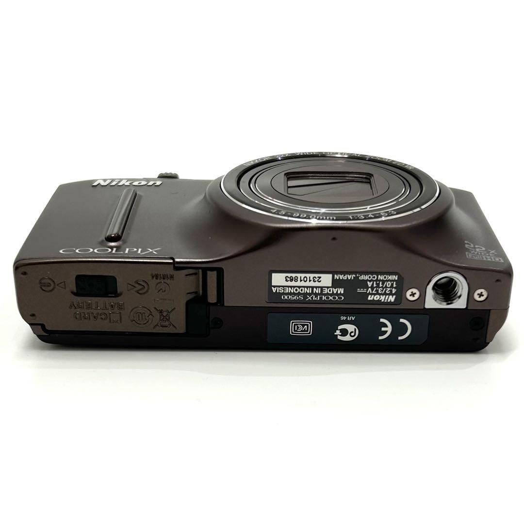 【動作確認済】Nikon COOLPIX S9500 ブラウン デジカメ ニコン
