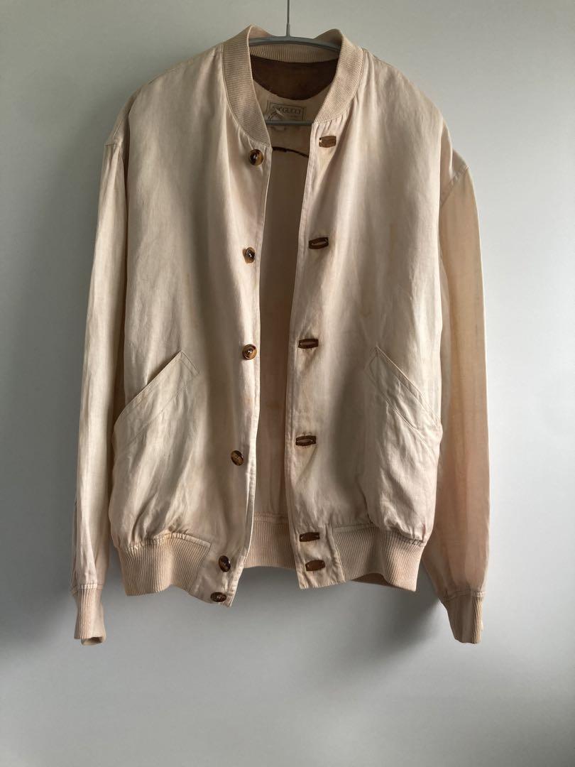 ジャケット・アウター 80s Old Gucci \"discoloration\" Linen JKT