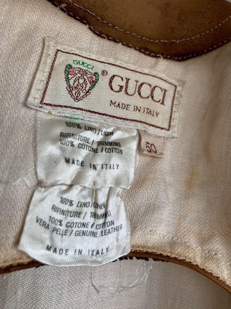 ジャケット・アウター 80s Old Gucci \"discoloration\" Linen JKT