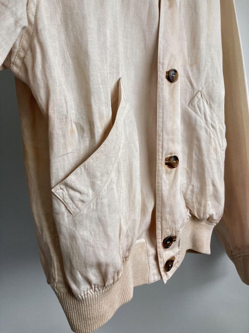 ジャケット・アウター 80s Old Gucci \"discoloration\" Linen JKT