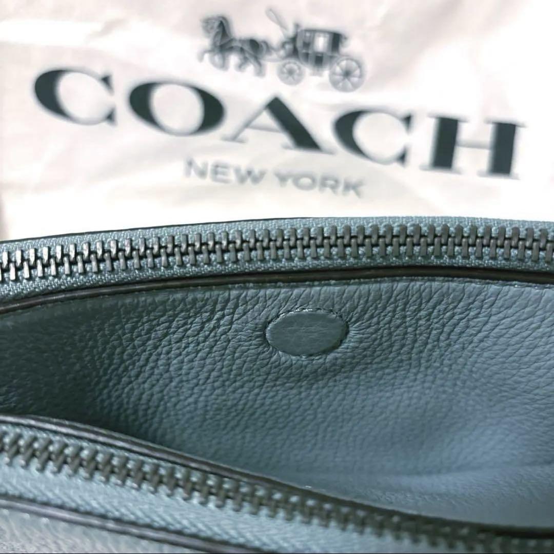 極美品 COACH レザー ショルダーバッグ 二層式 クロスボディ