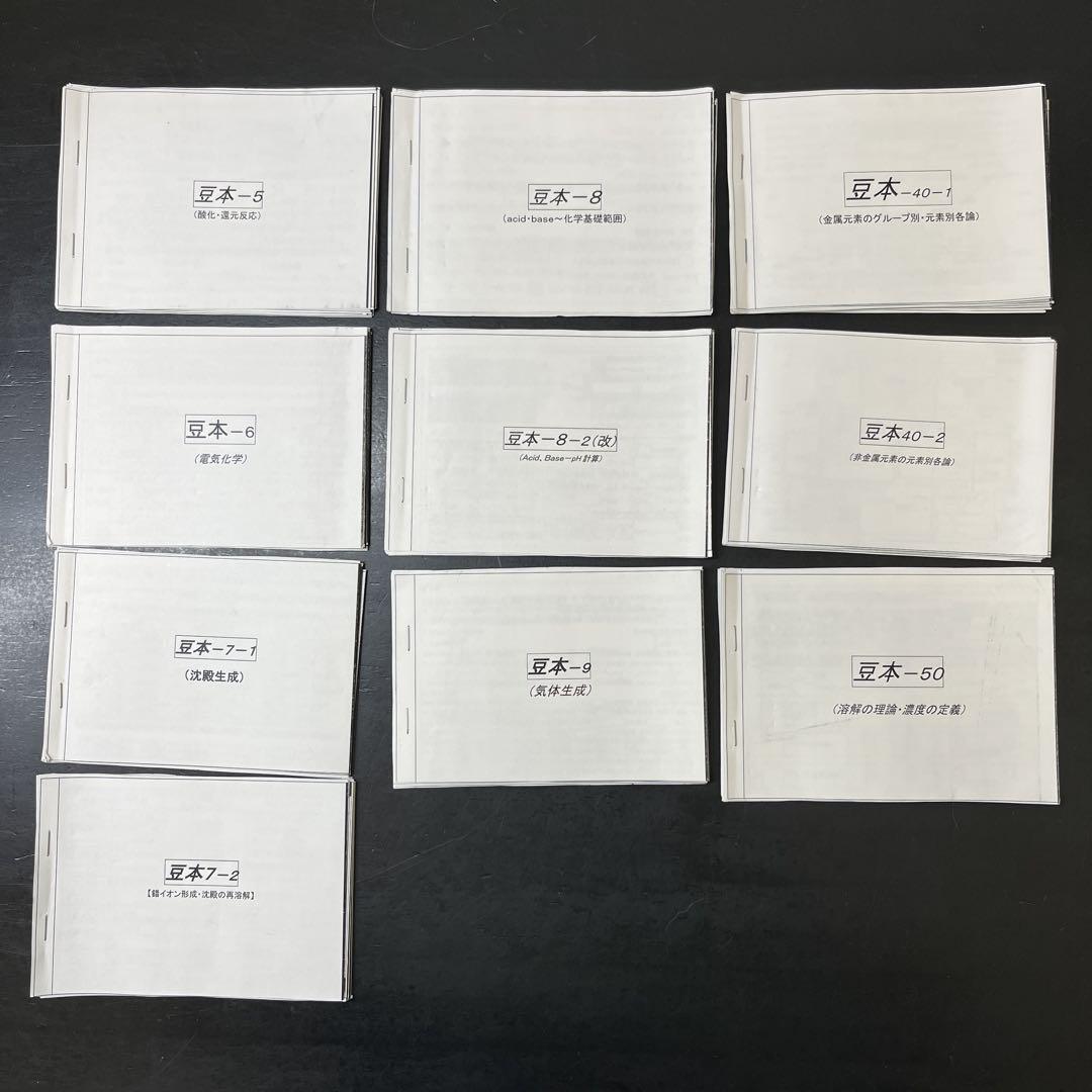 【貴重】駿台 化学S Part1　山下幸久先生　サブノート、豆本、問題解説ノート 豆本シリーズ10冊セット【駿台】化学科 山下幸久先生 - メルカリ