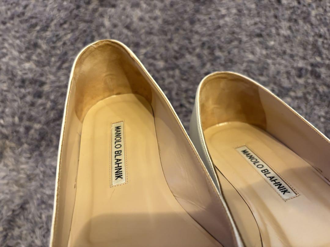 MANOLO BLAHNIK マノロブラニク BB flat 36.5 ホワイト