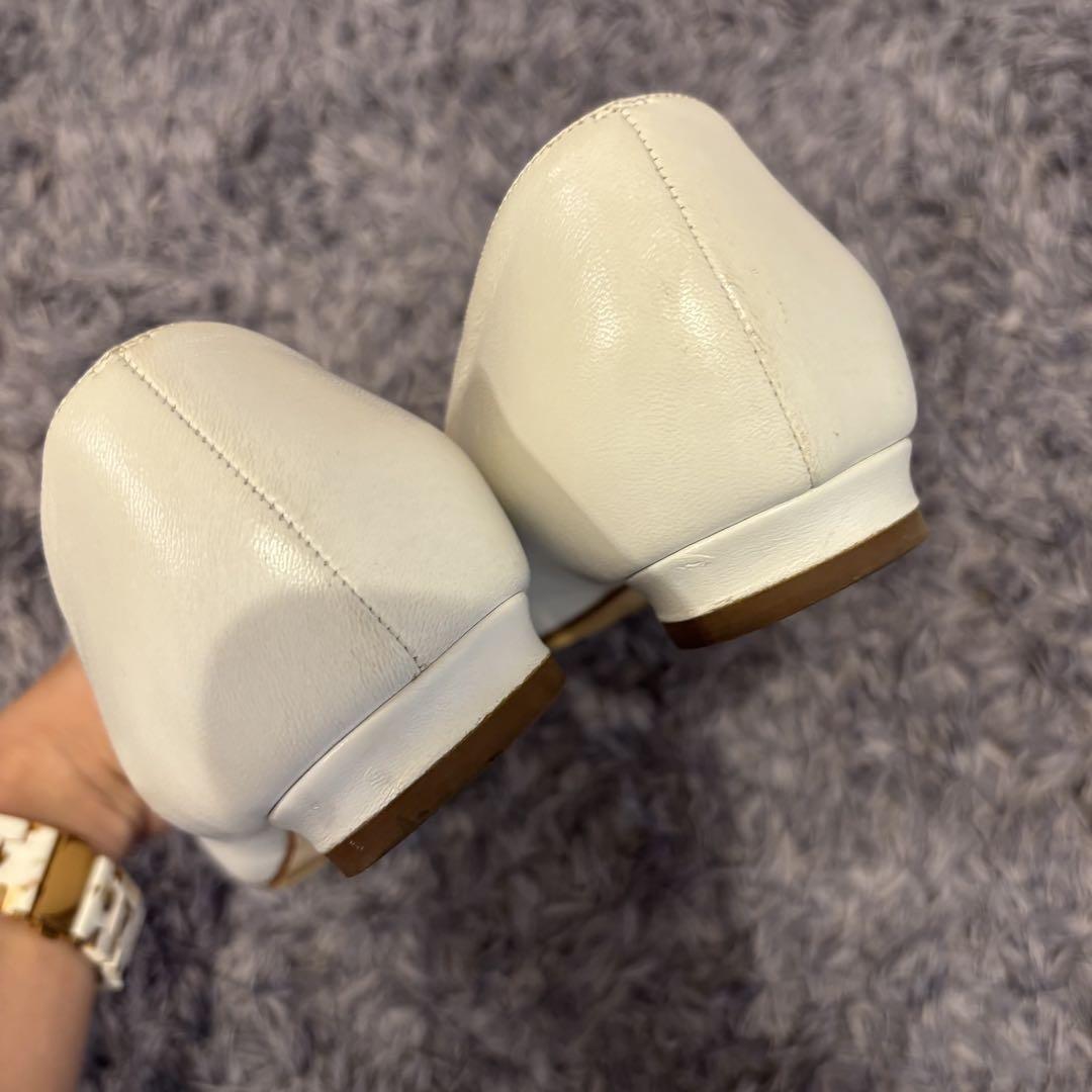MANOLO BLAHNIK マノロブラニク BB flat 36.5 ホワイト