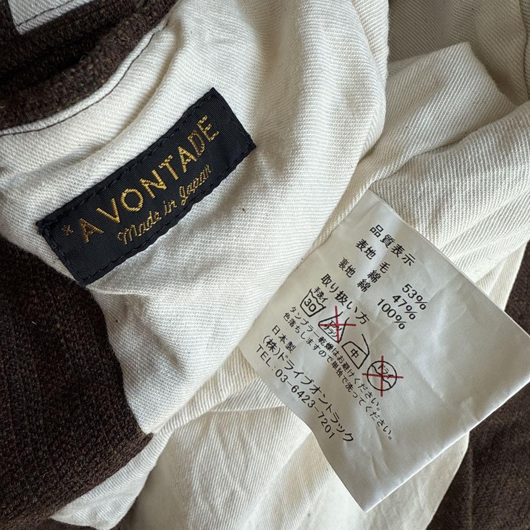 A VONTADE ウールコットン5Bジャケット