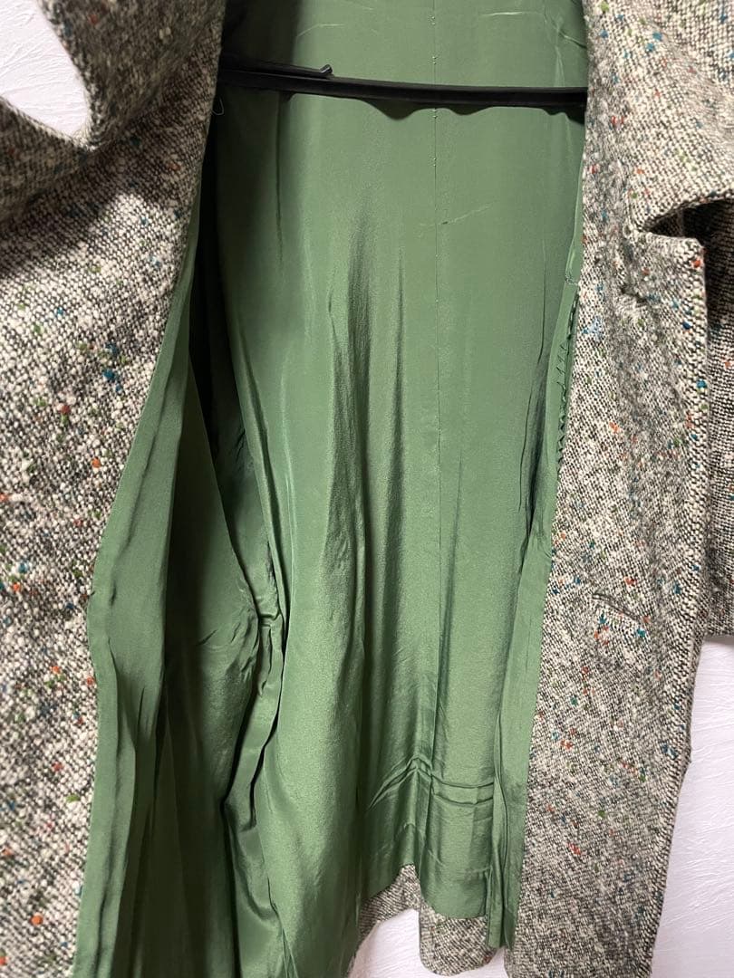 グレー系ツイード風ロングコート mdprevattcaulkingandwaterproofing.com