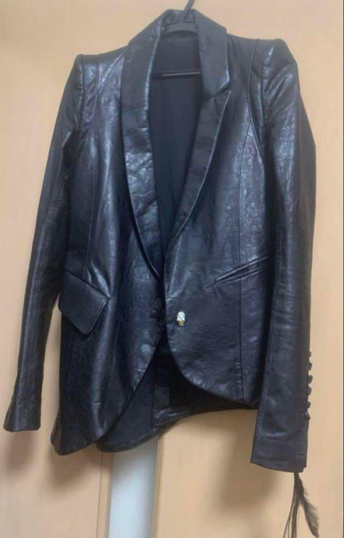 hyde着系ifブラックジャガーBPNシースルーフリルシャツ　ラルク