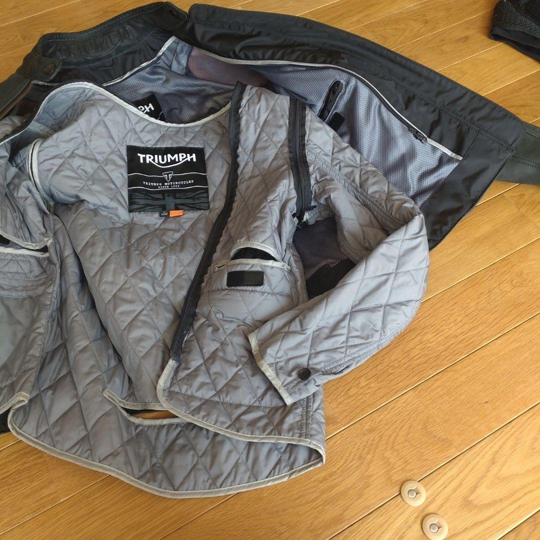 素敵な TRIUMPH ブラック Ladies シングルライダースジャケットXSサイズ ジャケット・アウター